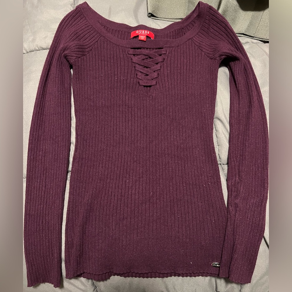 **NEW LISTING!!** purple Guess sweater